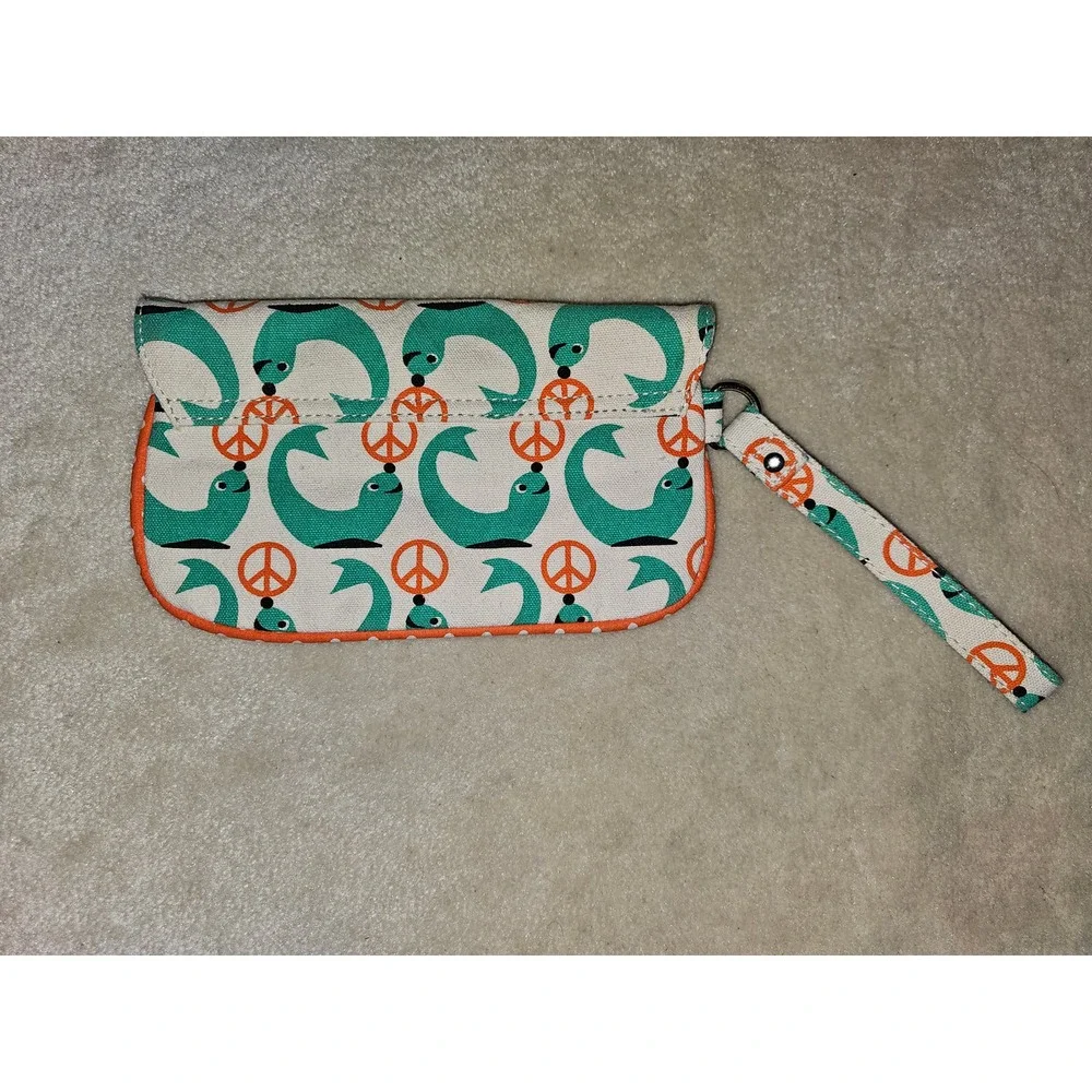 24 Bungalow canvas wristlet, nwot - Picture 2 of 3